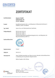 Uponor CER Siccus Sport SYS MECH DIN CERTCO 7F148-F DE